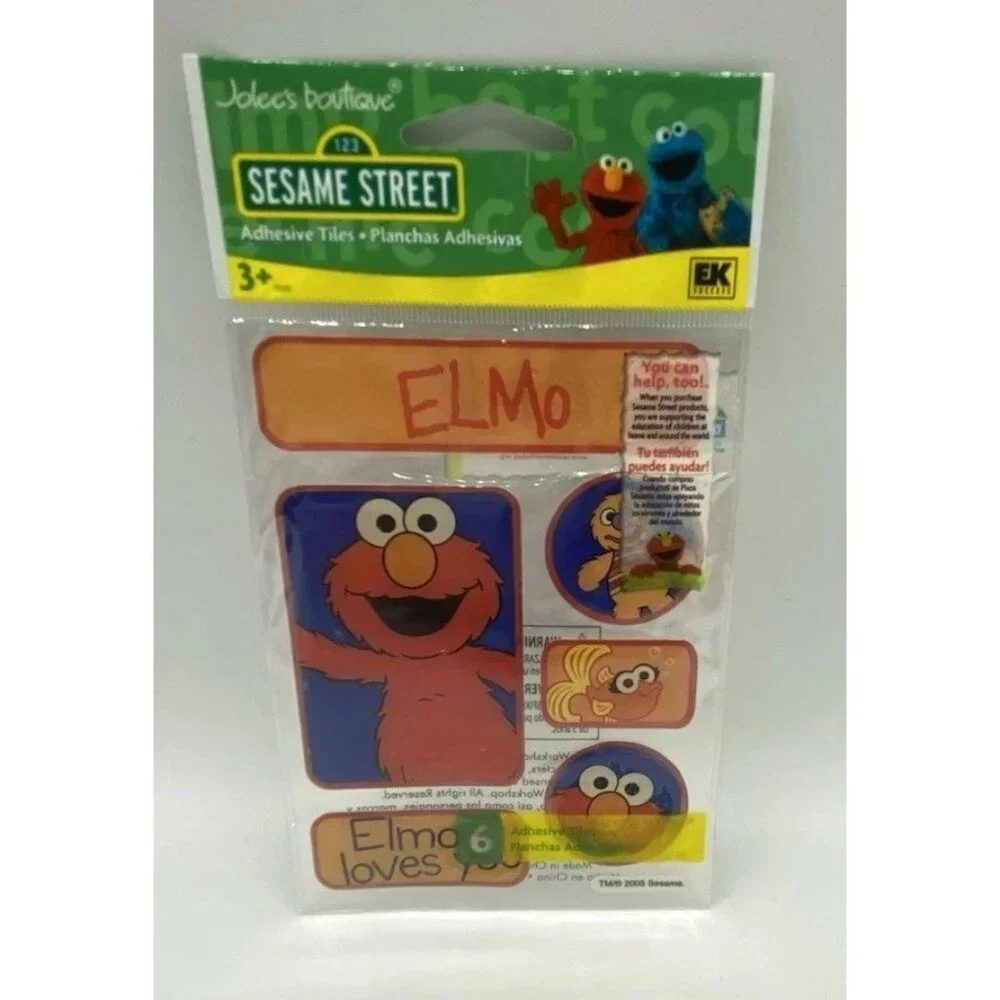 Jolees Boutique Stickers SESAME STREET Elmo Dimensional School Play Crafts 2005